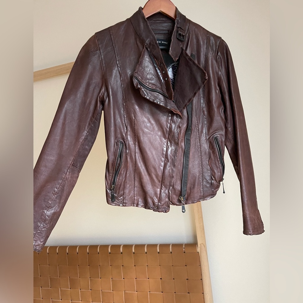 Andrew Marc Women’s Brown Leather Jacket